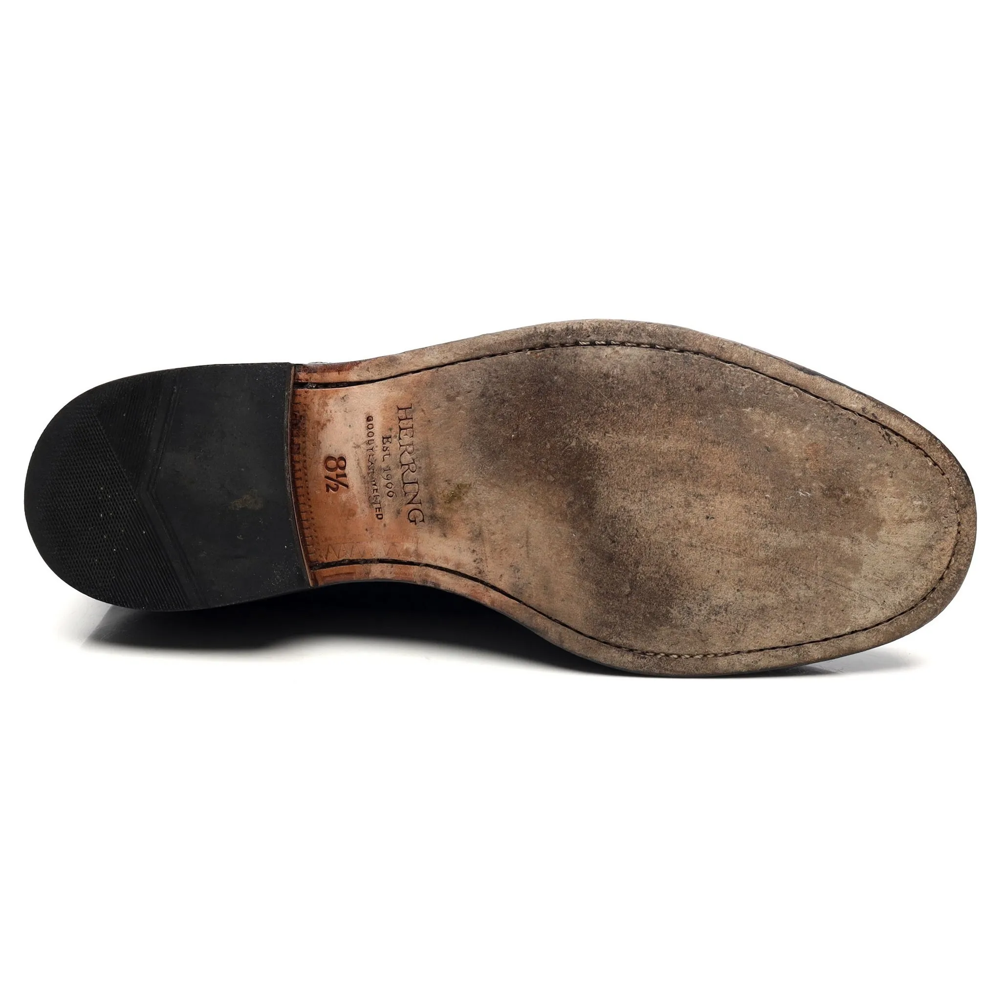 'Newcastle' Black Leather Oxford UK 8.5 F