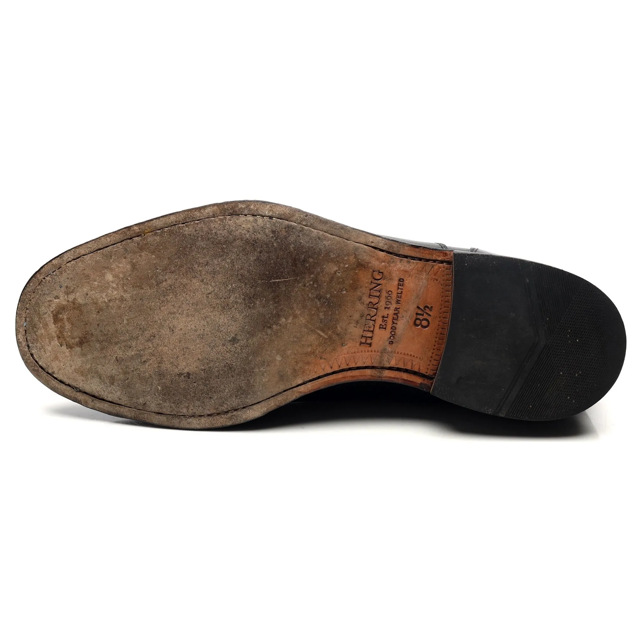 'Newcastle' Black Leather Oxford UK 8.5 F