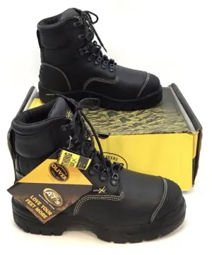 NIB Oliver Men's Black Ankle Work Boots - Size 9