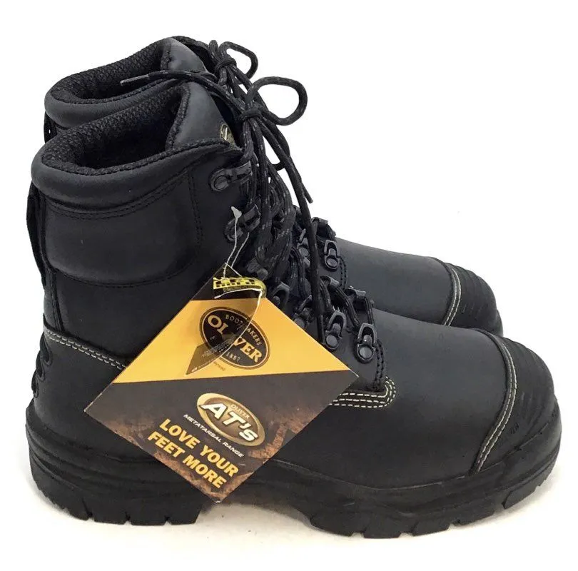 NIB Oliver Men's Black Ankle Work Boots - Size 9