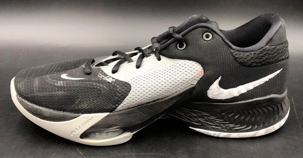 Nike Men's Zoom Freak 4 DJ6149-001 Black White Basketball Shoes - Size 10