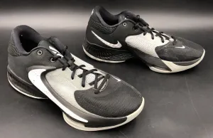 Nike Men's Zoom Freak 4 DJ6149-001 Black White Basketball Shoes - Size 10