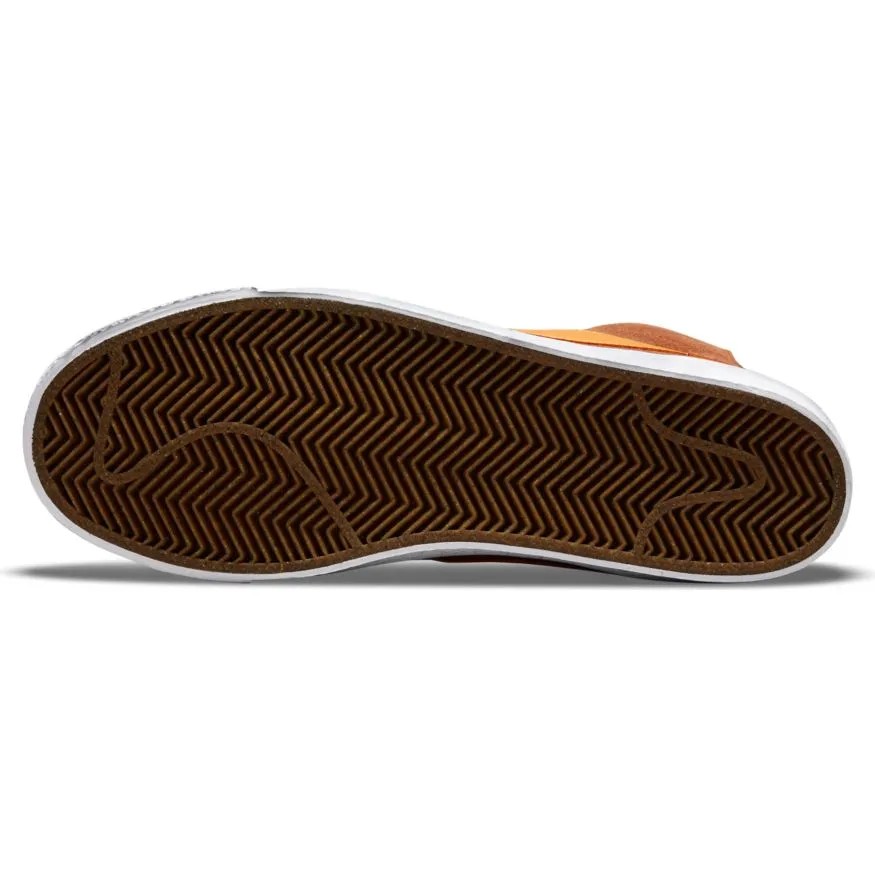 Nike SB Blazer Mid Skate Shoe - Pecan/Light Curry-Pecan-White