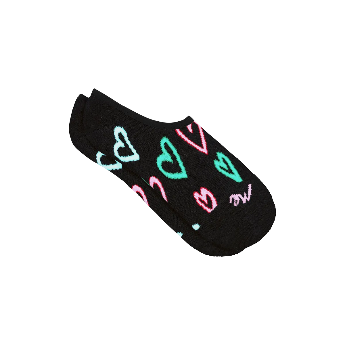 No Show Sock | Electric Hearts