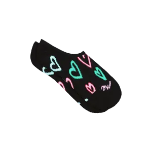 No Show Sock | Electric Hearts