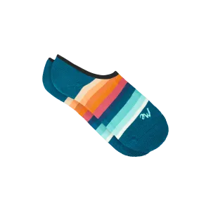 No Show Sock | Pool Stripes