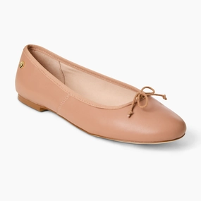 Bettie Leather Ballet Flat Look Hunt