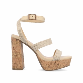 stain resistant coating Leg Ease SIENNE HEELED SANDALS IN ROPE