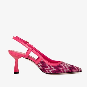 The Napoli Fuchsia Leather Slingback Women Sandal Ergonomic Build