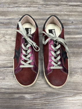 Red Shoes Sneakers Golden Goose, Size 8 Comfortable Fitment
