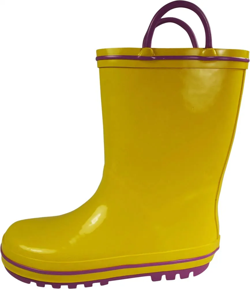 Norty Little and Big Kids Boys Girls Waterproof Rubber Rain Boots for Children