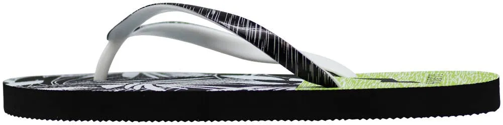 NORTY Womens 5-10 Black Palm Trees Sandal 22010B