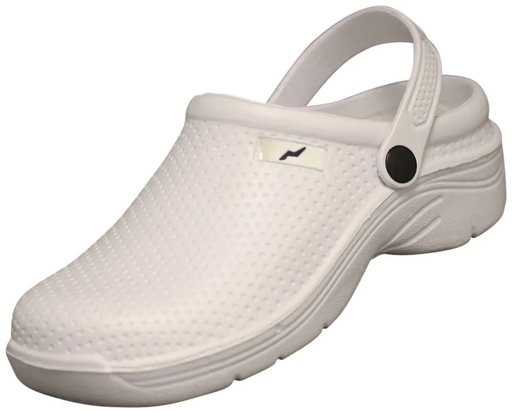 Norty Womens Slip On Clog White