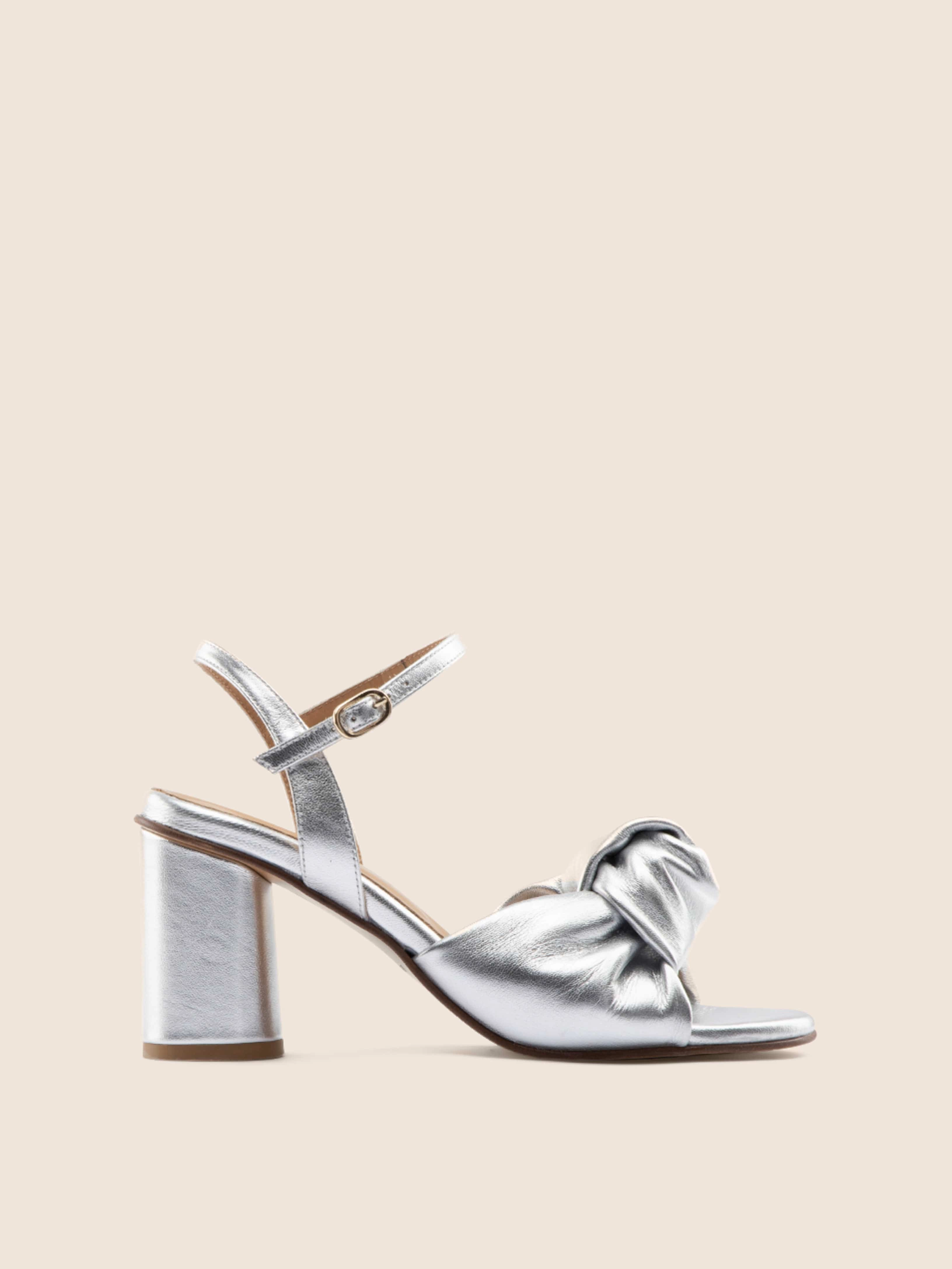 Noto Silver Heel Closed Toe