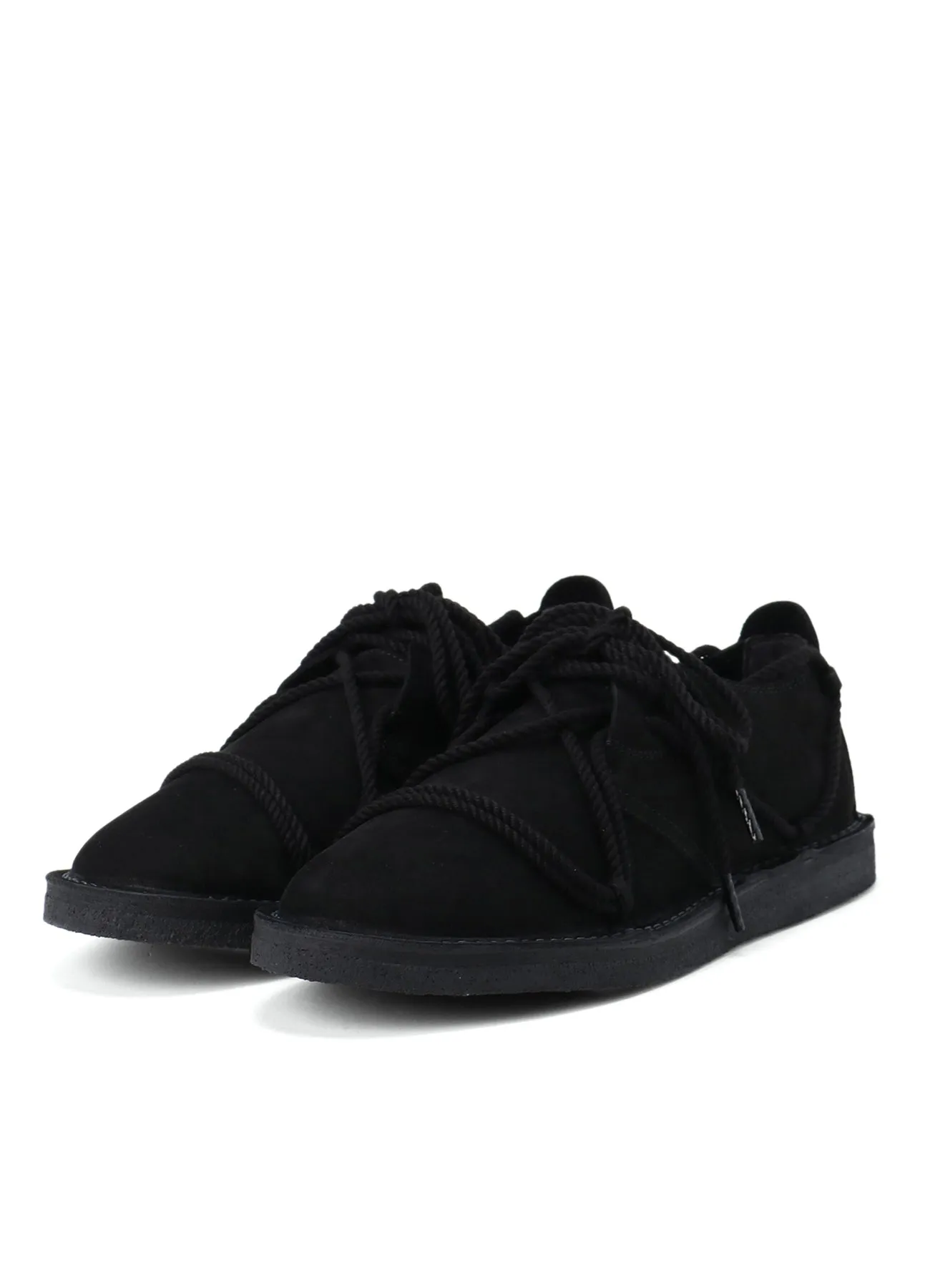 NUBUCK LEATHER RANDOM ROPE SHOES