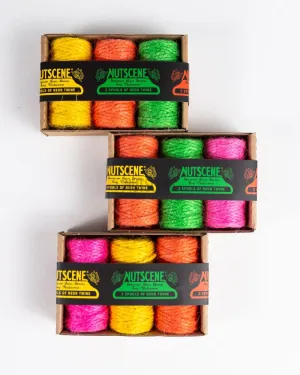 Nutscene® Mini Neon Twine Reels - Pack of 3