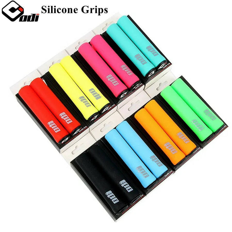 ODI MTB Bicycle Handlebar Grips Pure Silicagel Ultralight 96g Anti-skid Shock-absorbing Mountain Balance Folding Bike Soft Grip