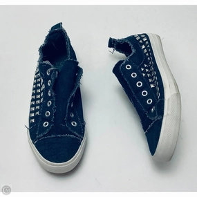Shoes Sneakers By Yoki In Blue Denim, Size: 7 Handcrafted Stitching 3D printed midsole