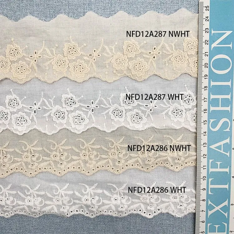 OEKO-TEX BSCI Embroidery lace NFD12A287