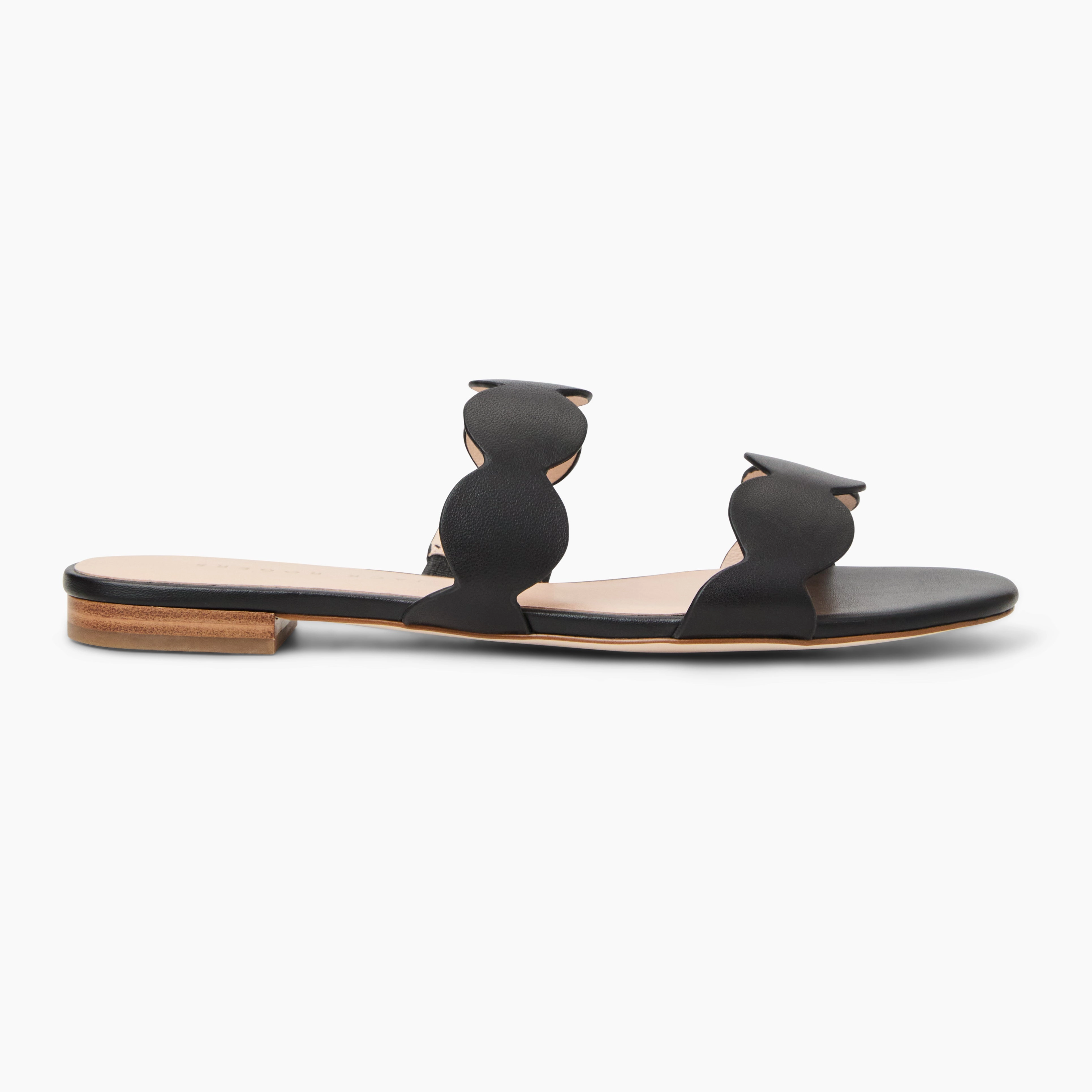 Greglen Leather Flat Slide Slip-Resistant Sole
