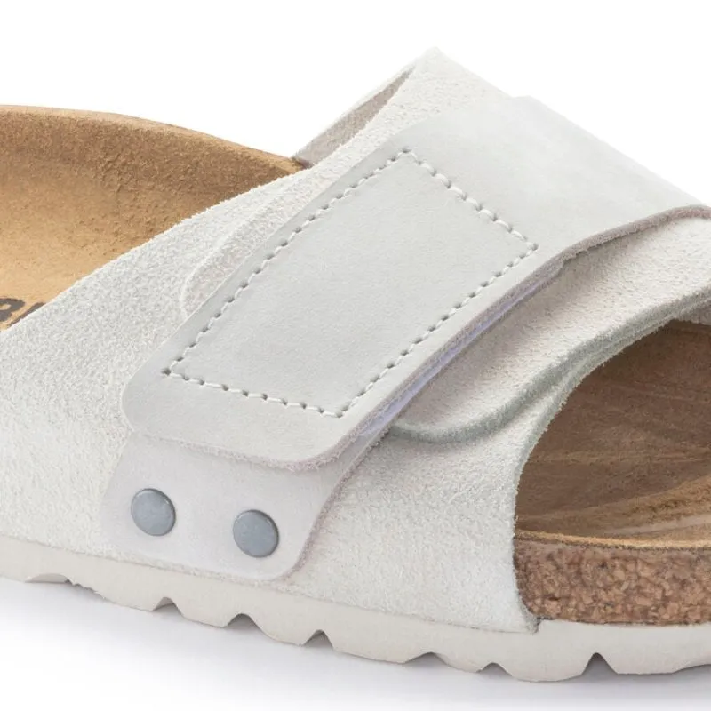Oita Suede Leather Antique White