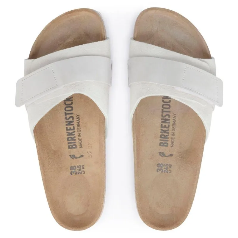 Oita Suede Leather Antique White