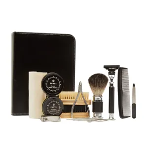 On the Go Grooming and Shoe-Shine Kit in Black
