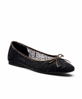 The Songbird - Black Mesh Sparkle Everyday Shoes Port Glow