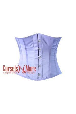 Ophelia Rosethorne Lavender Satin Christmas Plus Size Underbust Corset Top