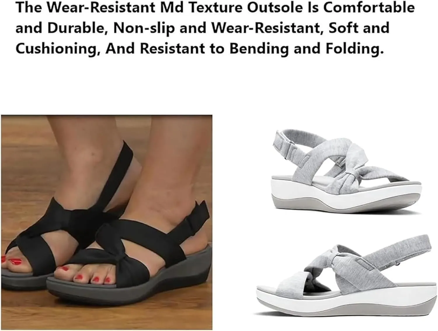 Orthopedic Sandals For Women Dressy Casual Flatform Platform Wedge Sandals Ankle Strap Summer Comfort Walking Shoes