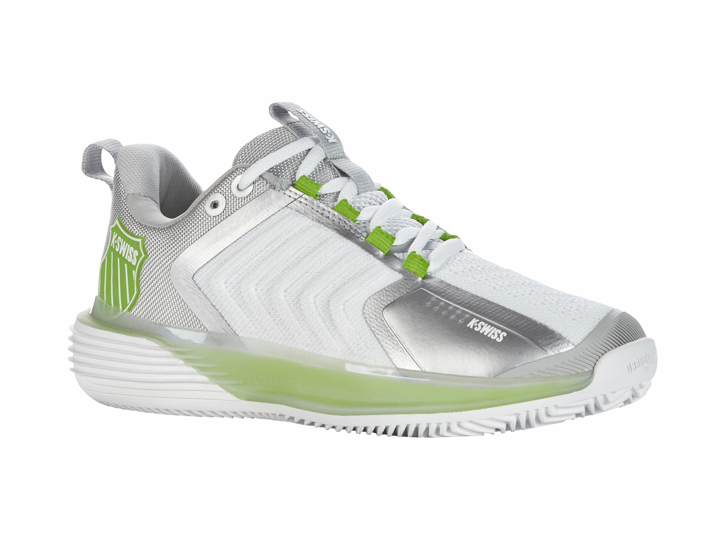 98415-956-M | ULTRASHOT 3 HB | WHITE/GRAY VIOLET/LIME GREEN Zero Drop Platform Dry Base
