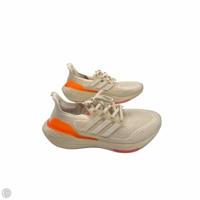 Zero Drop Design Quick design Shoes Sneakers By Adidas In Cream & Orange, Size: 10