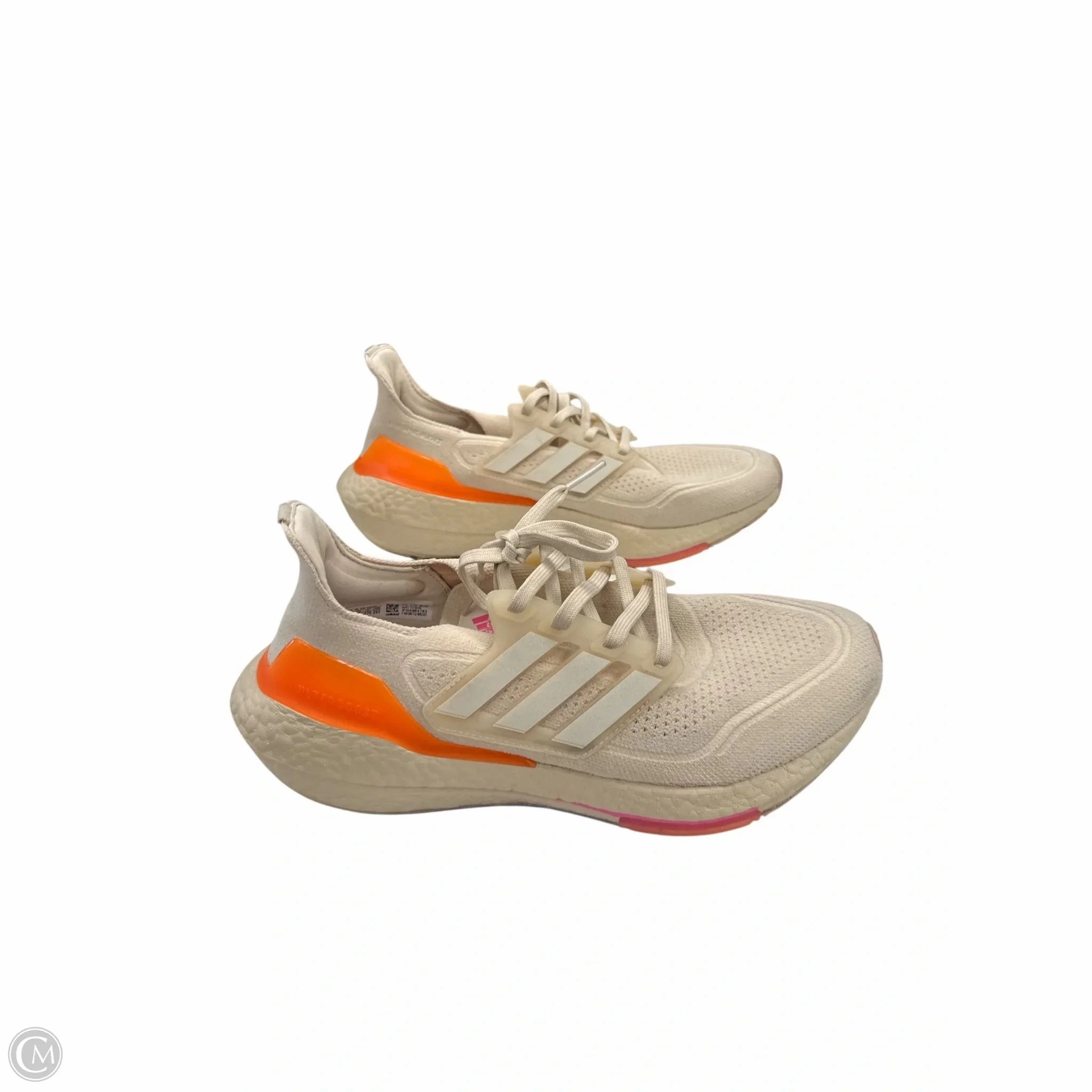 Zero Drop Design Quick design Shoes Sneakers By Adidas In Cream & Orange, Size: 10