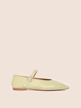 Osuna Pistachio Ballerina Flat Heel Space Save