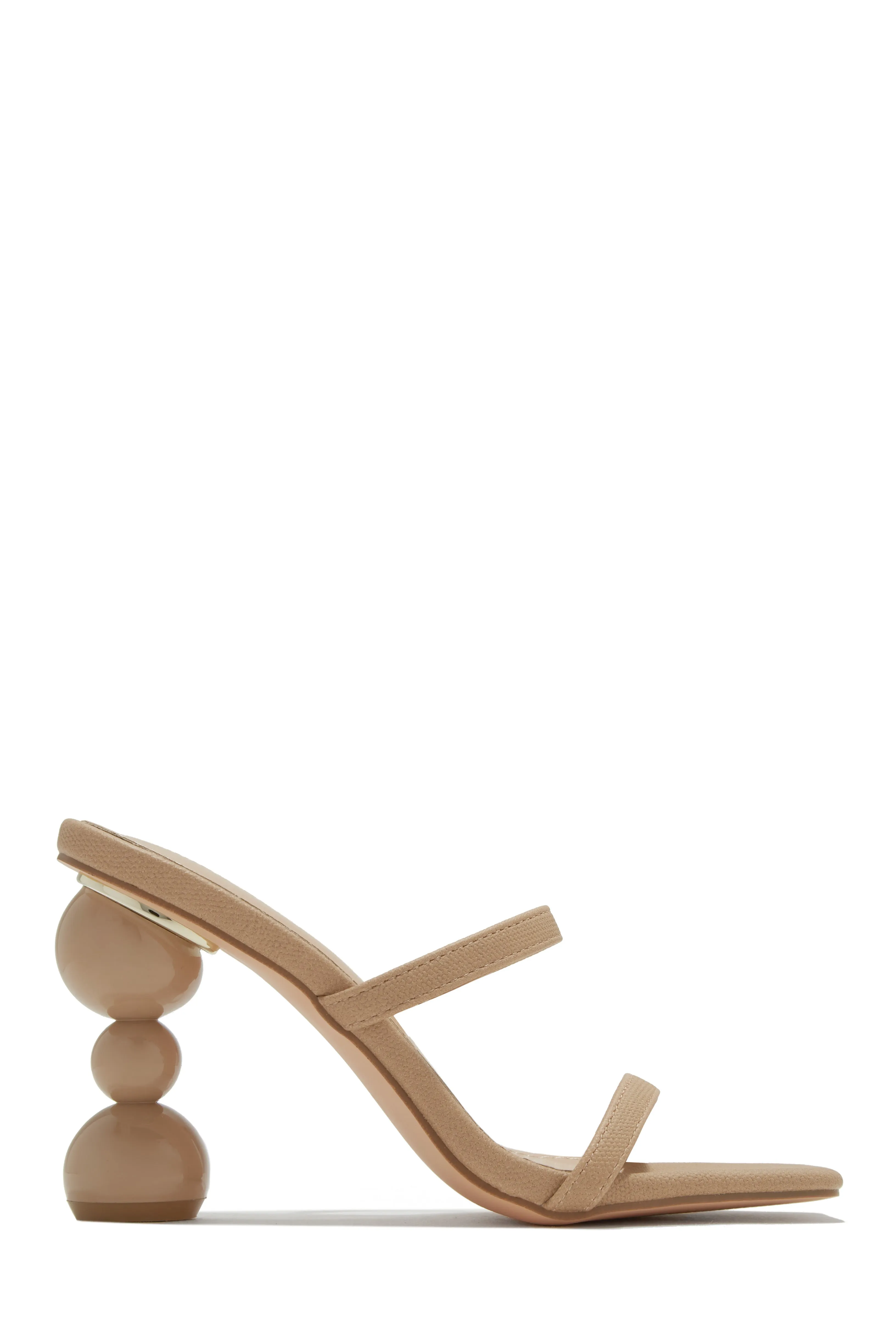 Out Tonight High Heel Mules - Nude