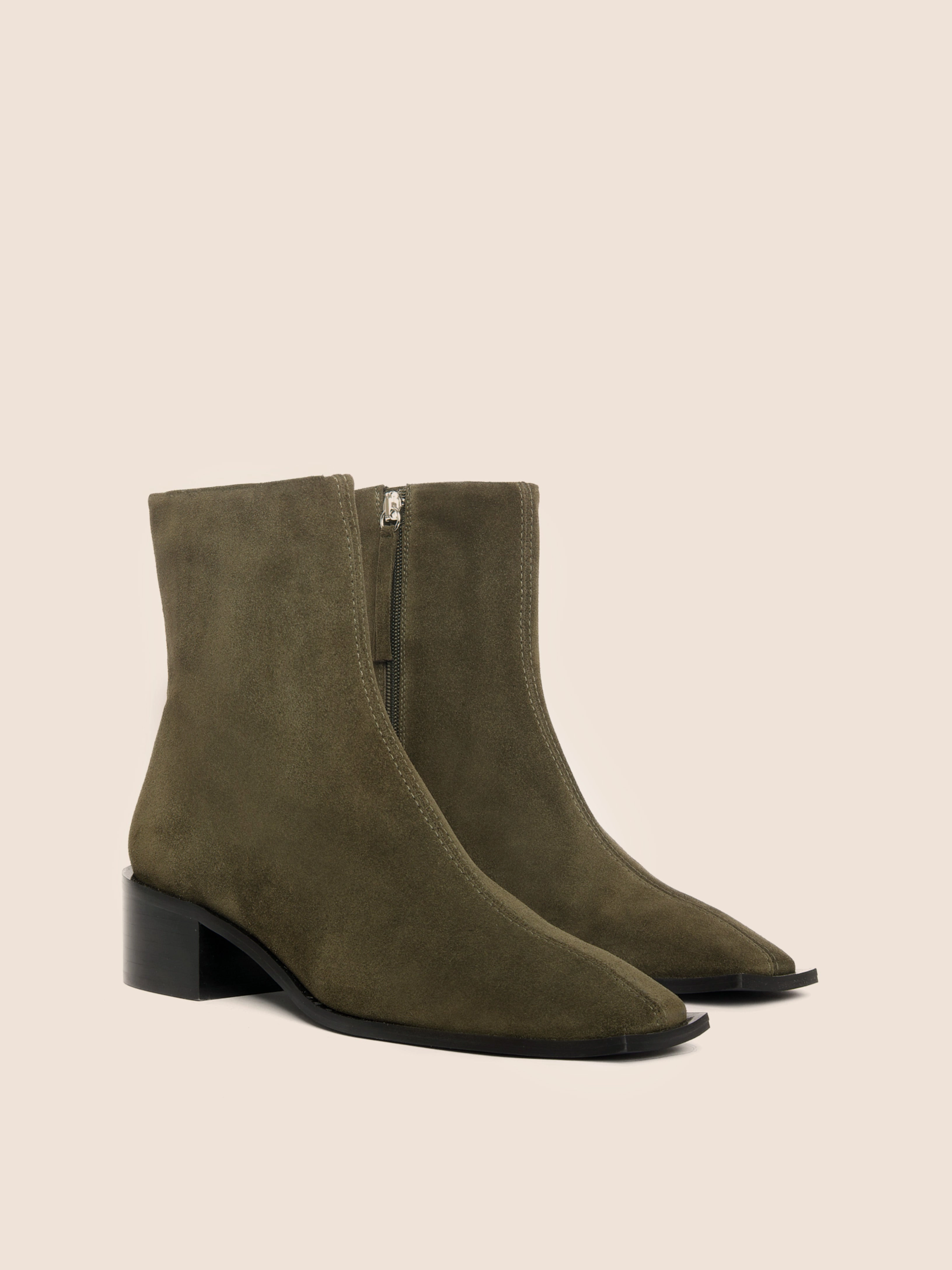 Palma Olive Suede Boot Punk Bold
