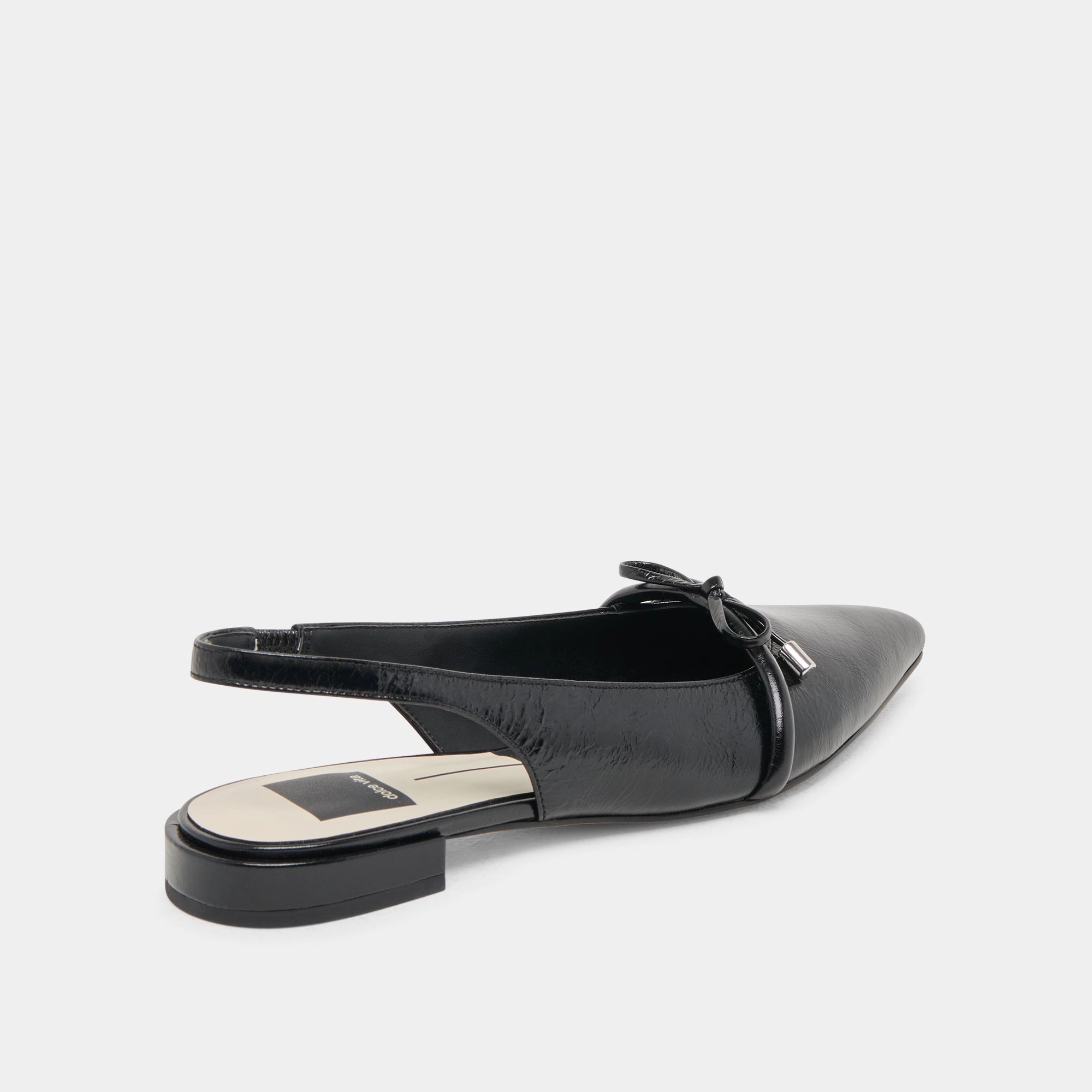 PAYGE FLATS MIDNIGHT CRINKLE PATENT Adaptive Style Quick Drying