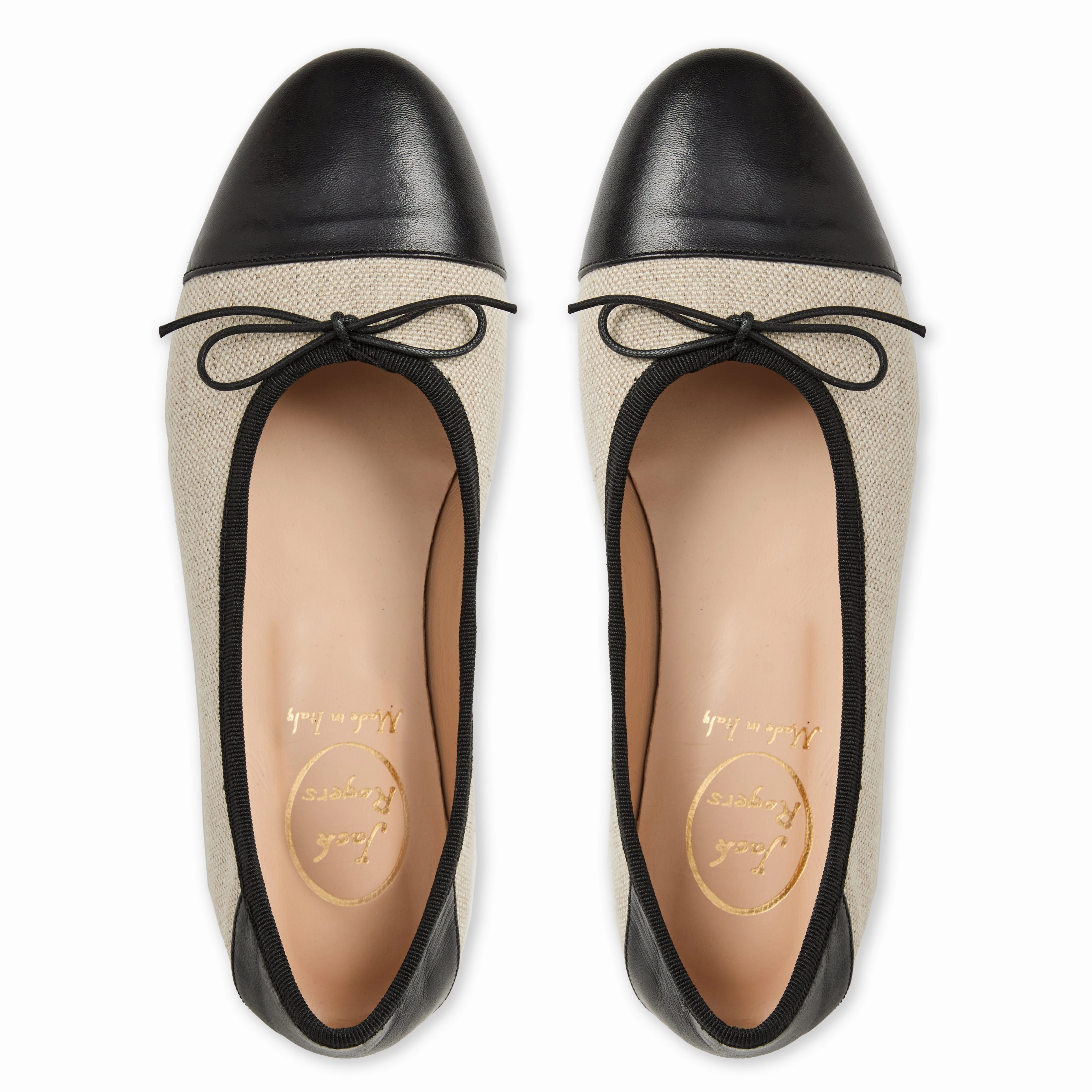 Carlotta Italian Leather Cap Toe Ballet Flat Home Style Art Mood