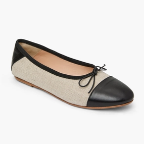 Fragrance Walk Carlotta Italian Leather Cap Toe Ballet Flat
