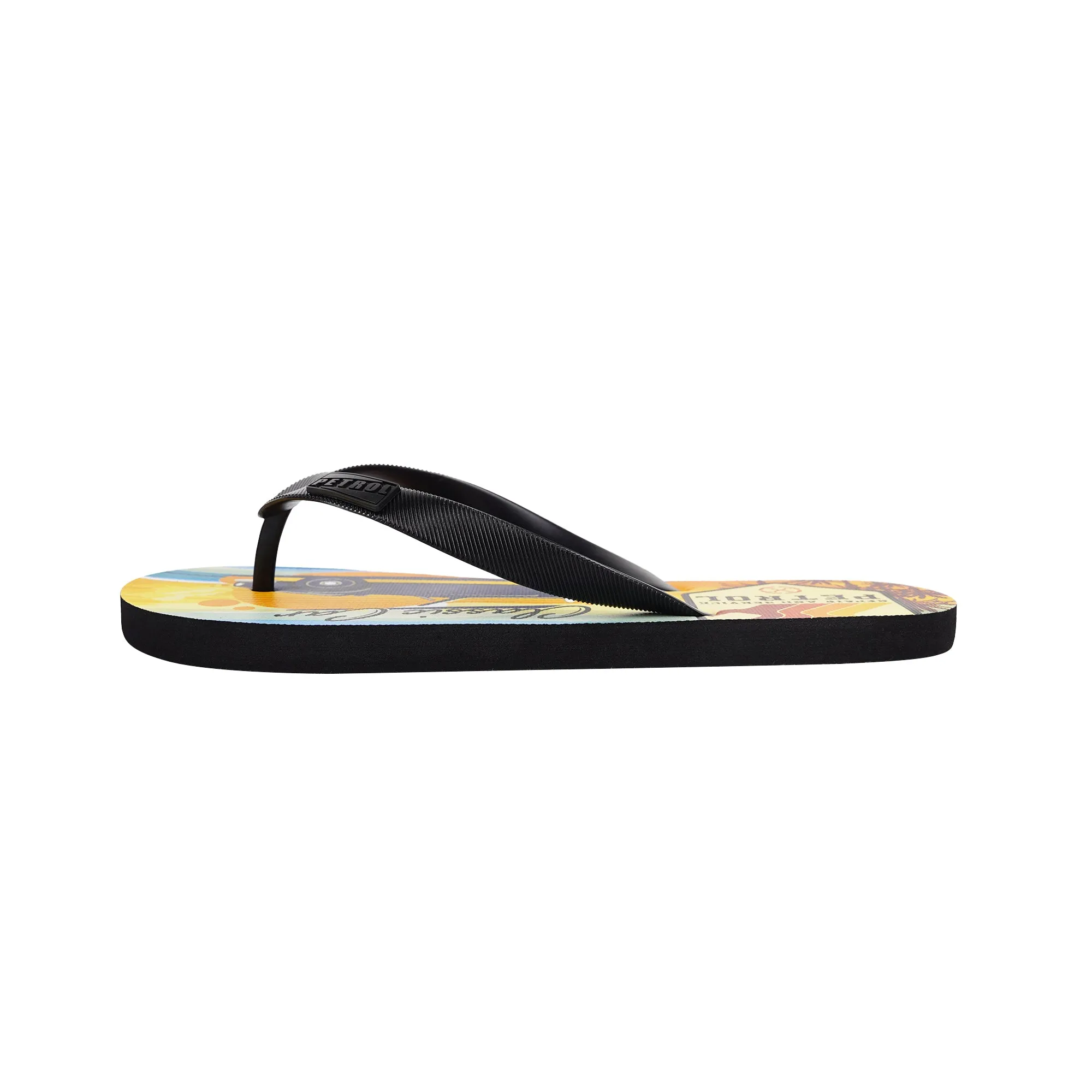 Petrol Men's Basic Accessories Printed Slipper 161540 (Yellow/Blue)