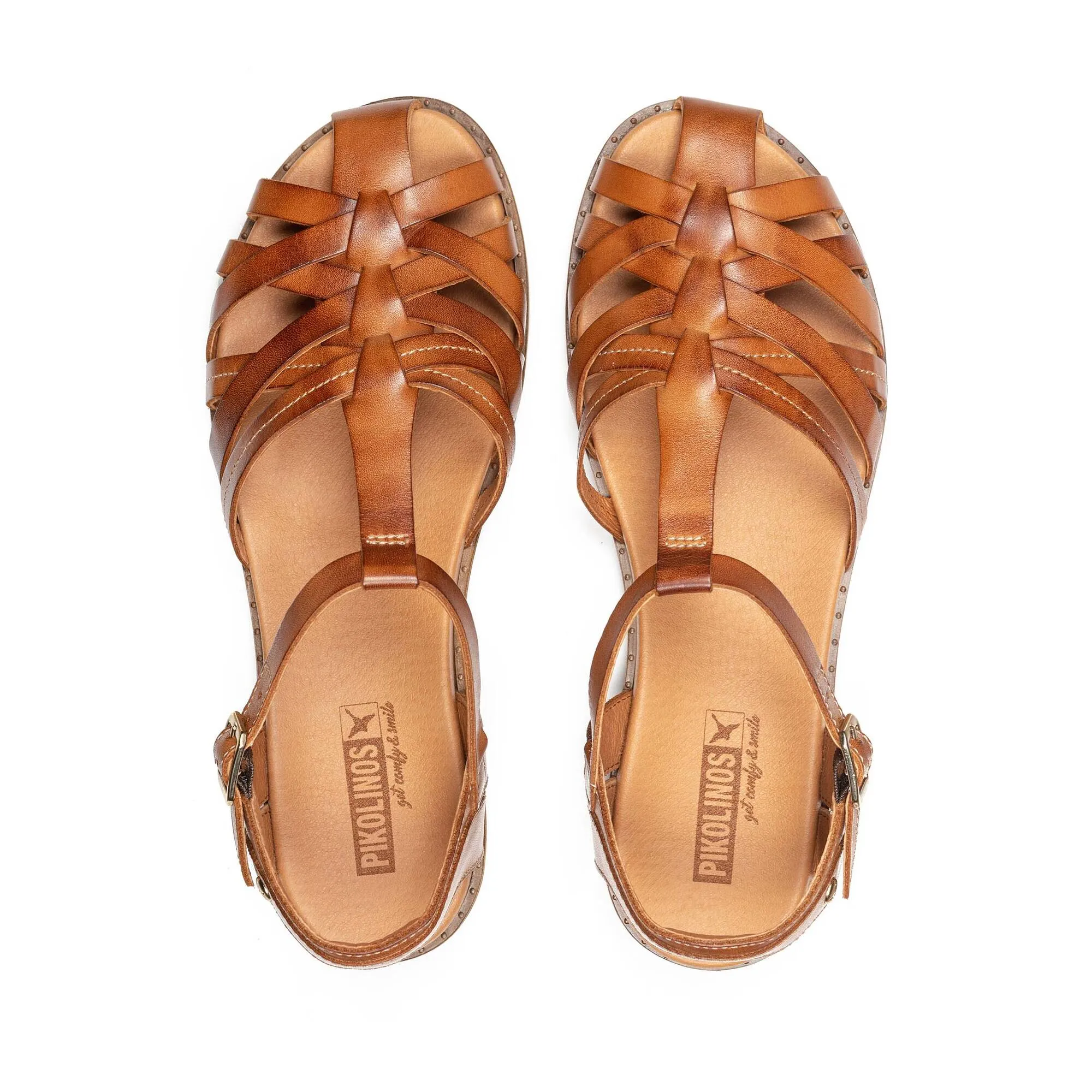 Pikolinos Women's W8Q-0803 Formentera Leather Sandals Brandy Brown