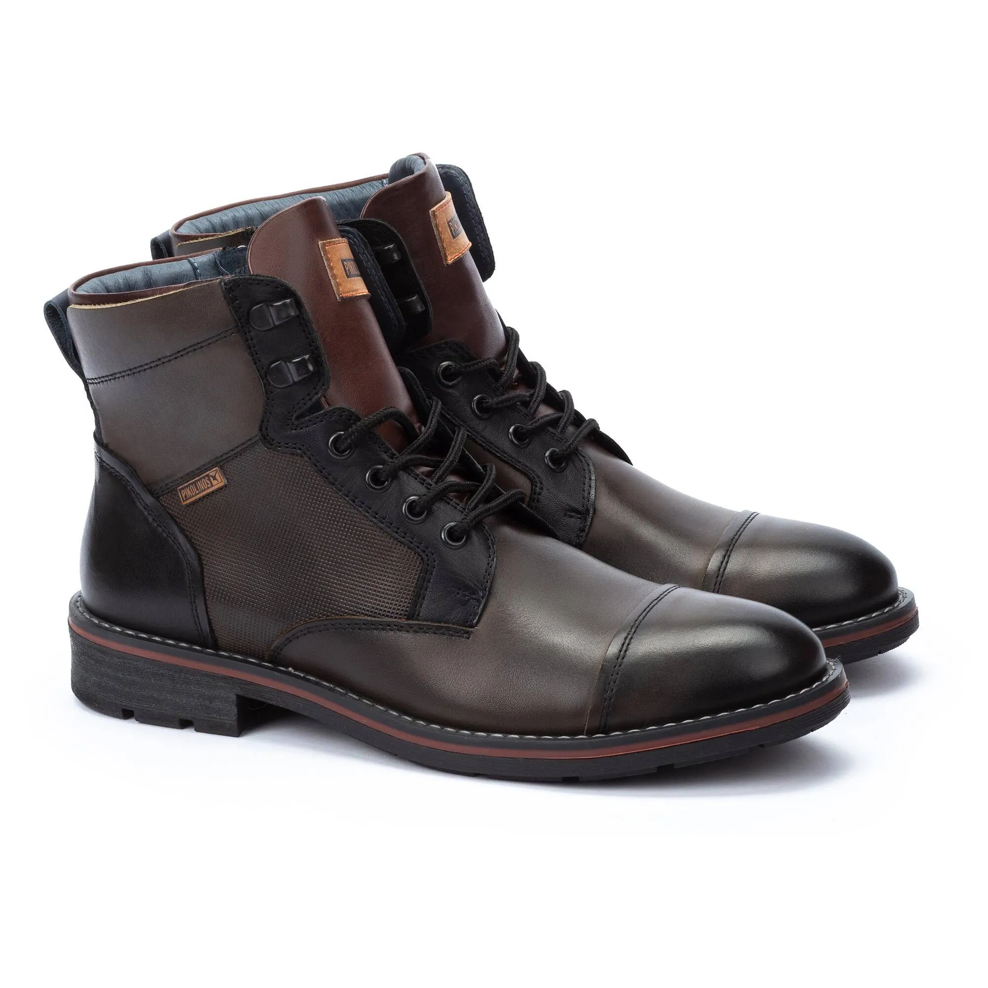 Pikolinos York M2m-8156c1 Men's Laces and Zip Ankle Boots in Seamoss