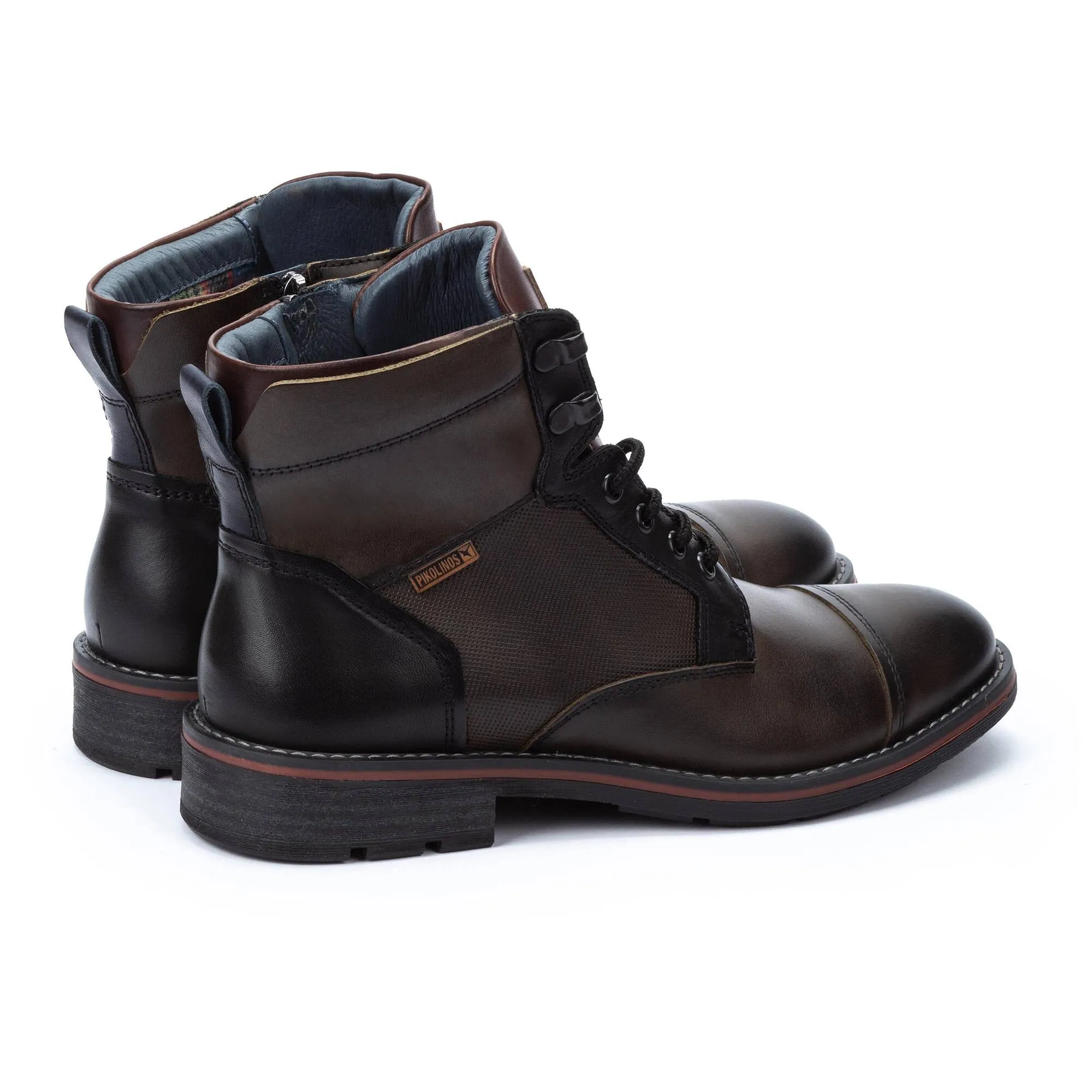 Pikolinos York M2m-8156c1 Men's Laces and Zip Ankle Boots in Seamoss