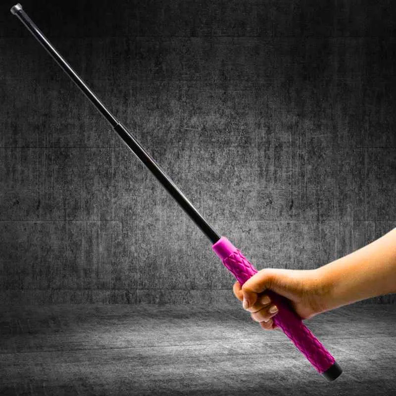 Pink Expandable Steel Self-Defense Baton