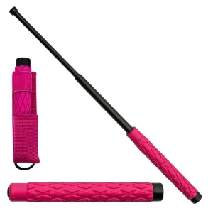 Pink Expandable Steel Self-Defense Baton
