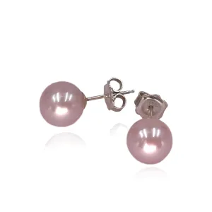 Pink Freshwater Pearl 'Natural Colour' Studs
