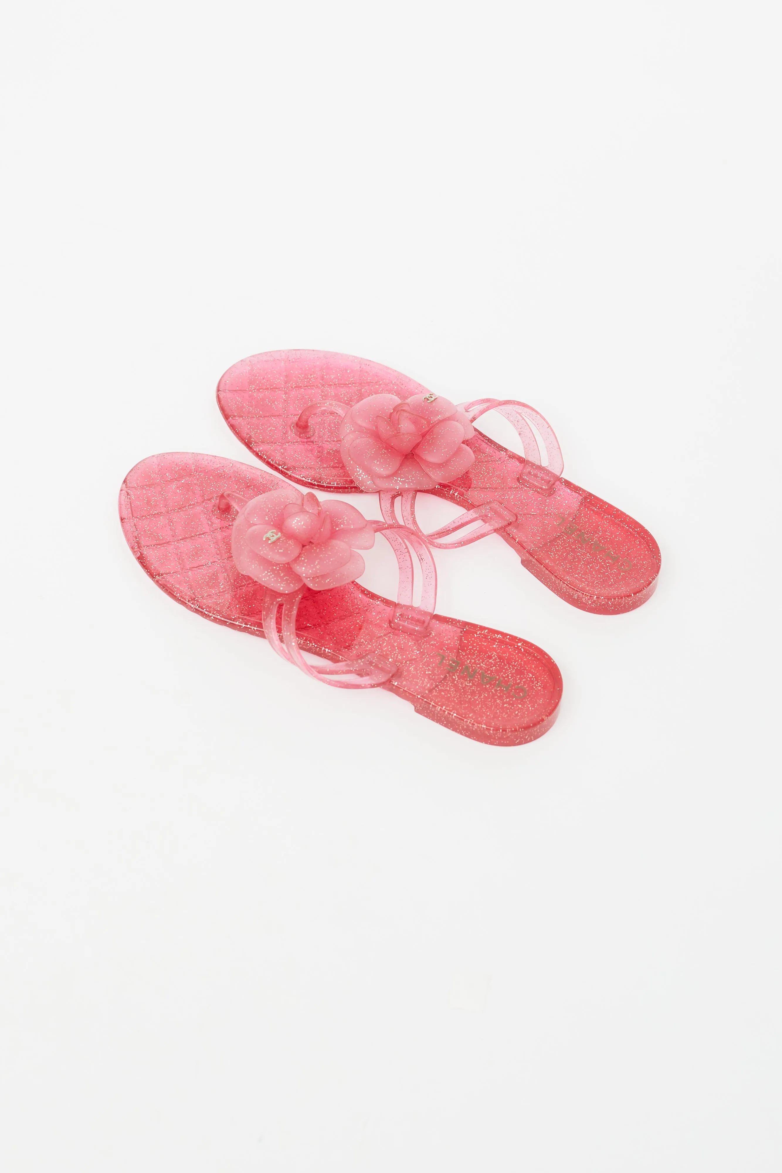 Pink Jelly Camellia Sandal