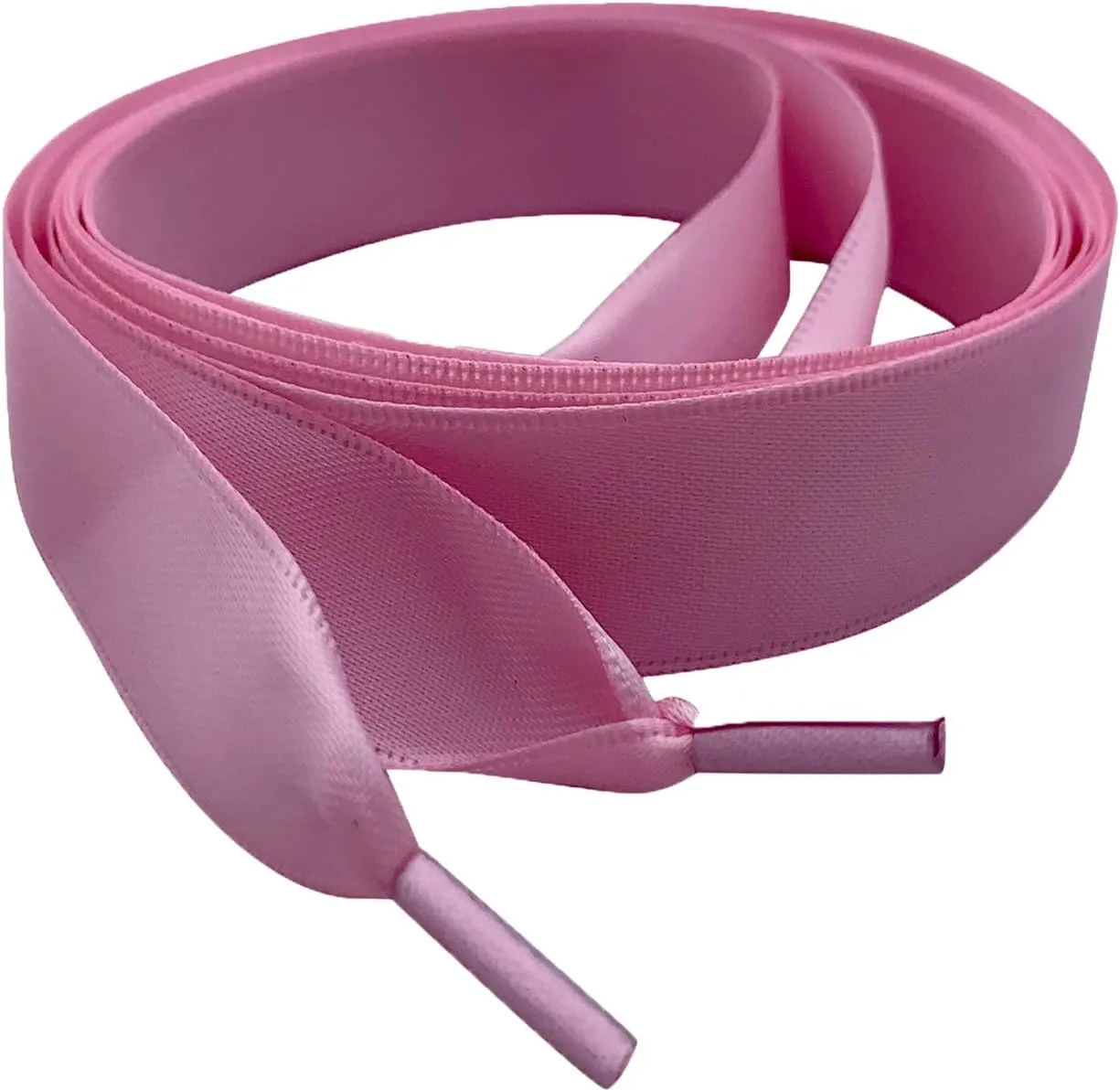 Pink Satin Ribbon Shoelaces My Ribbon Laces Flat Ribbon Shoe laces For Trainers, Boots & Shoes