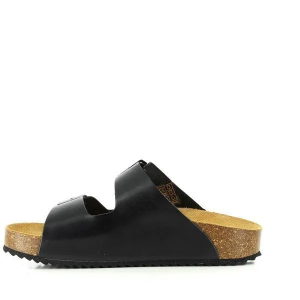 Plakton 340010 Black Two Strap Sandals