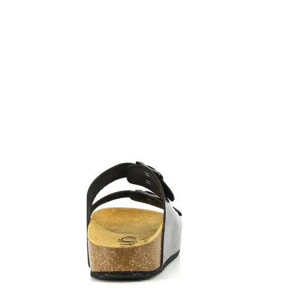 Plakton 340010 Black Two Strap Sandals